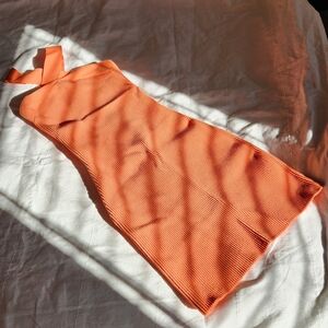 Babaton Scupt Knit Crisscross Dress